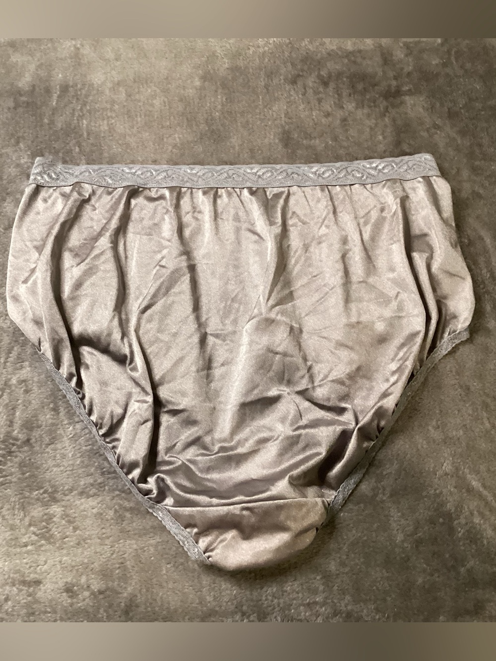 Fruit of the Loom Women's Satin Brief Panty - Silver Gray - Picture 3 of 3